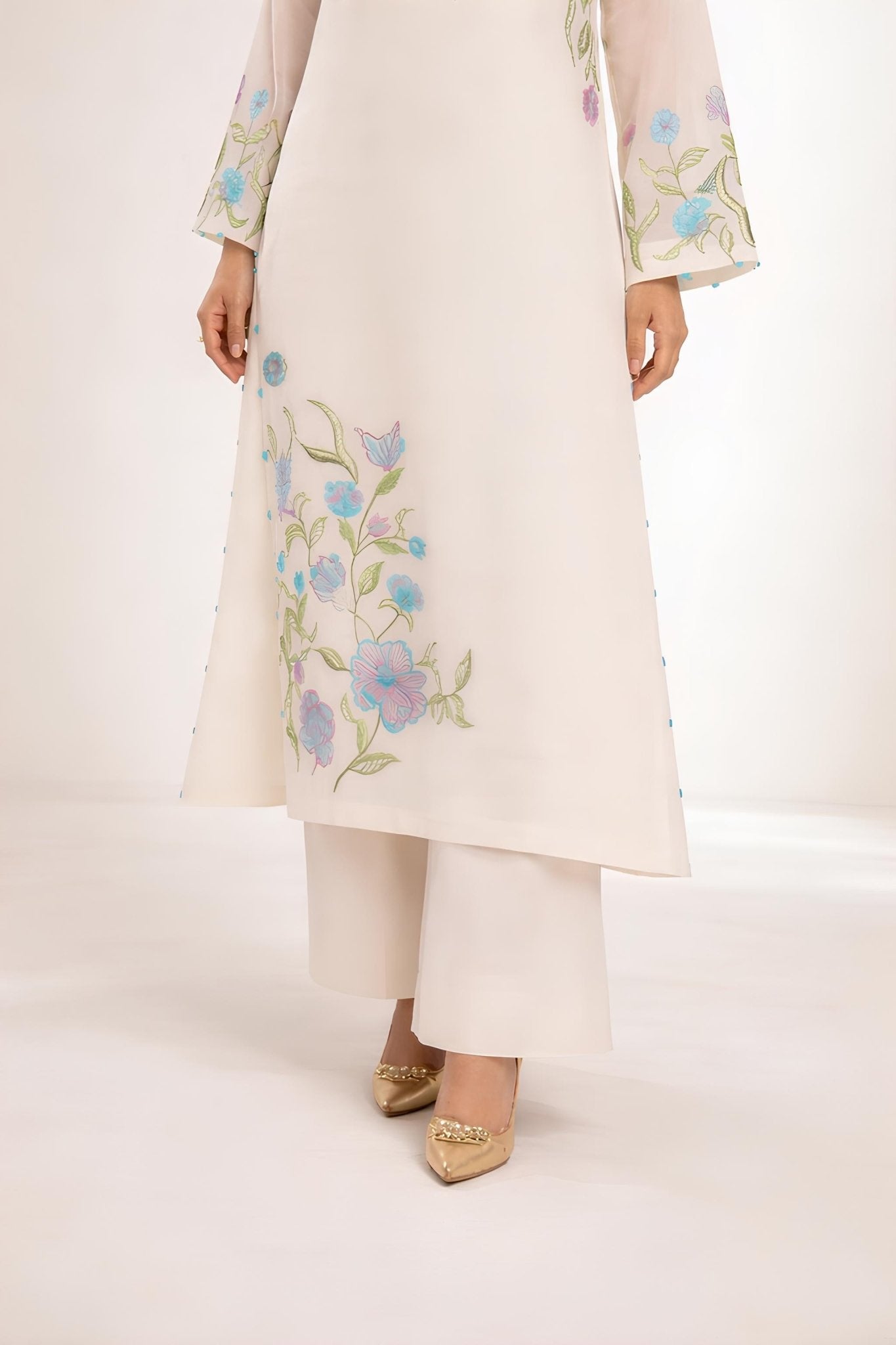 DIL FLORAL SET embroidered kurta in XS – Subahstore South Asian fashion