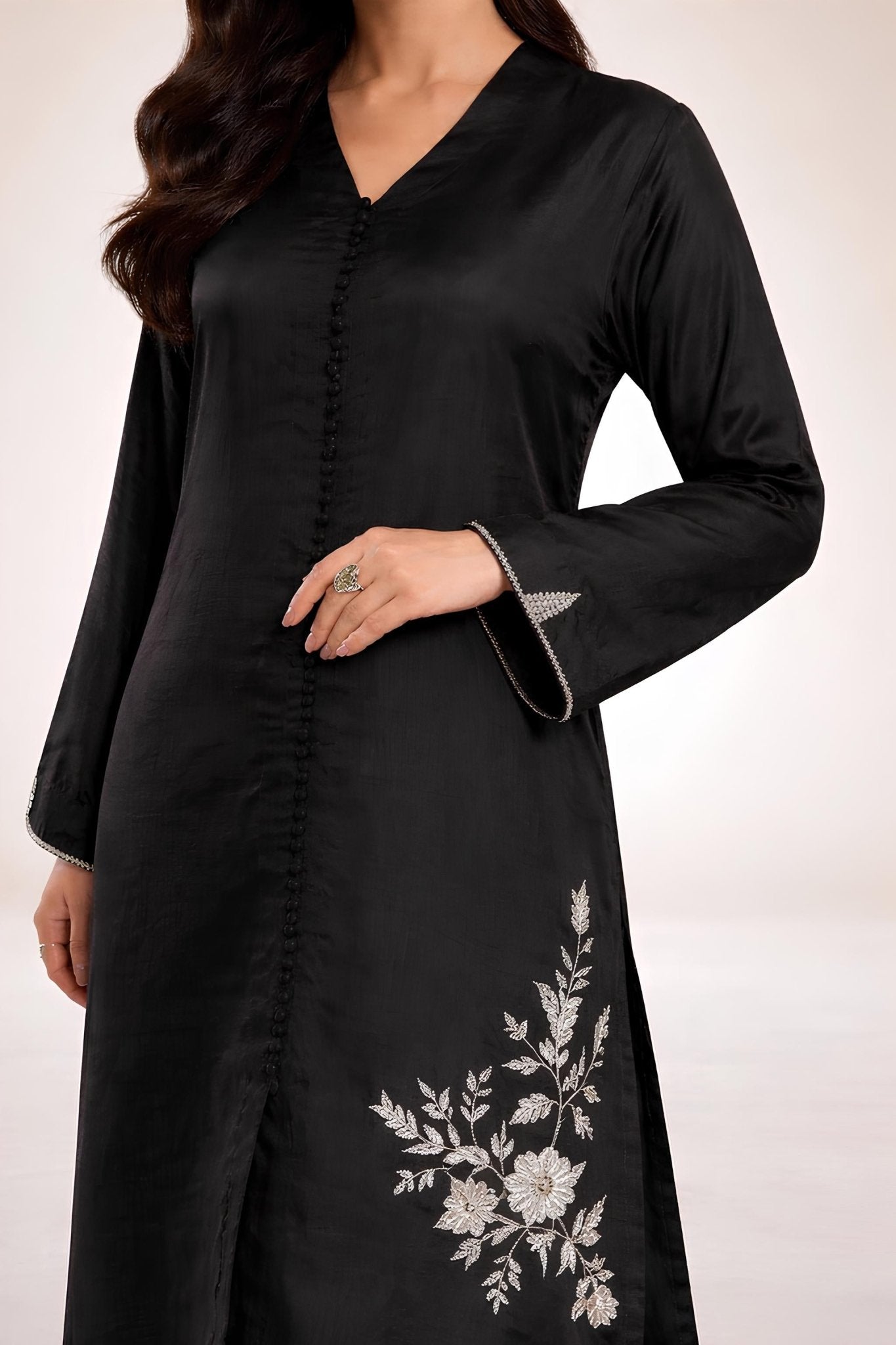 FLORAL HERITAGE SET embroidered kurta in XS – Subahstore South Asian fashion
