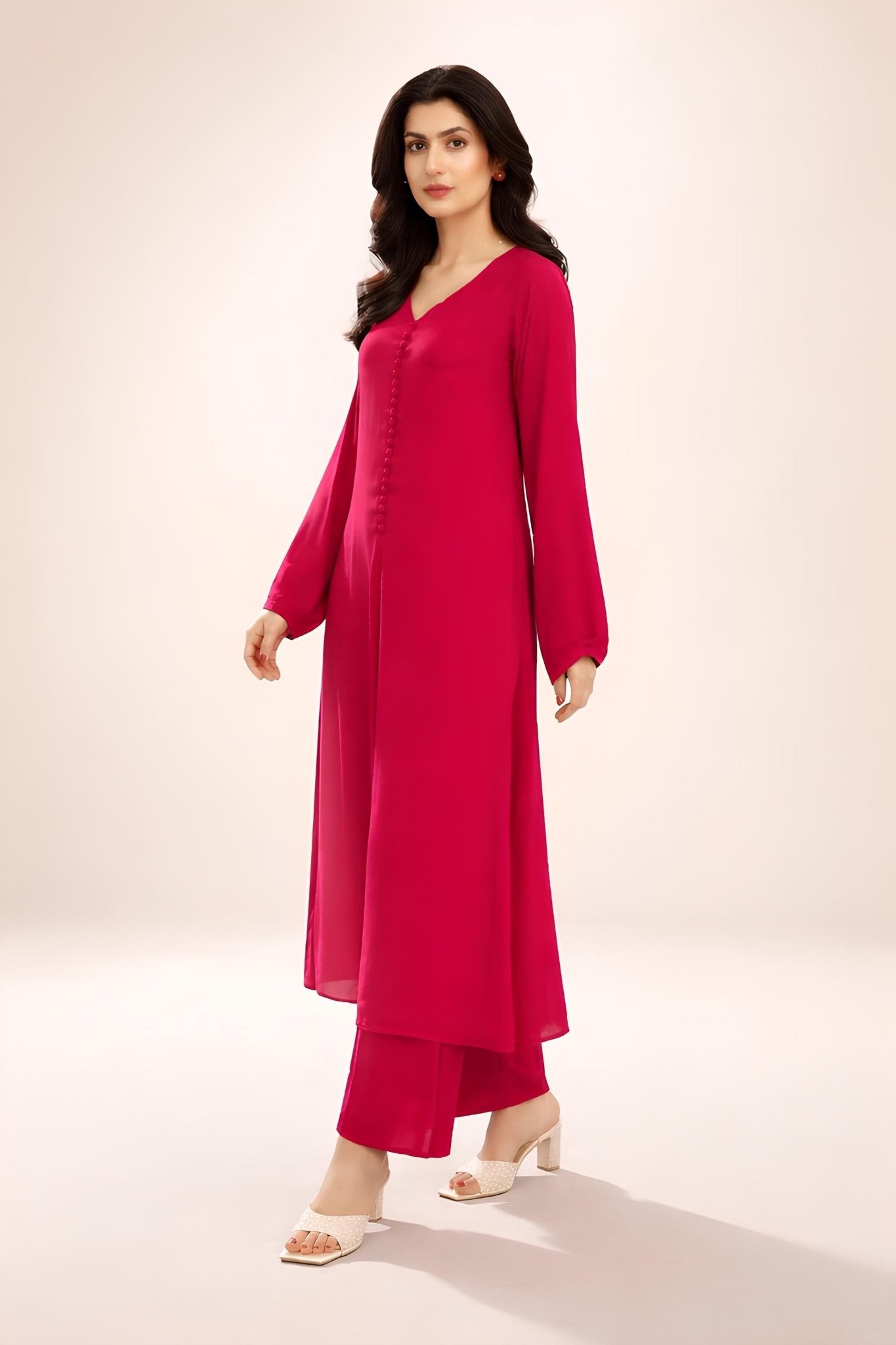 GEORGETTE CHIFFON SET embroidered kurta in XS – Subahstore South Asian fashion