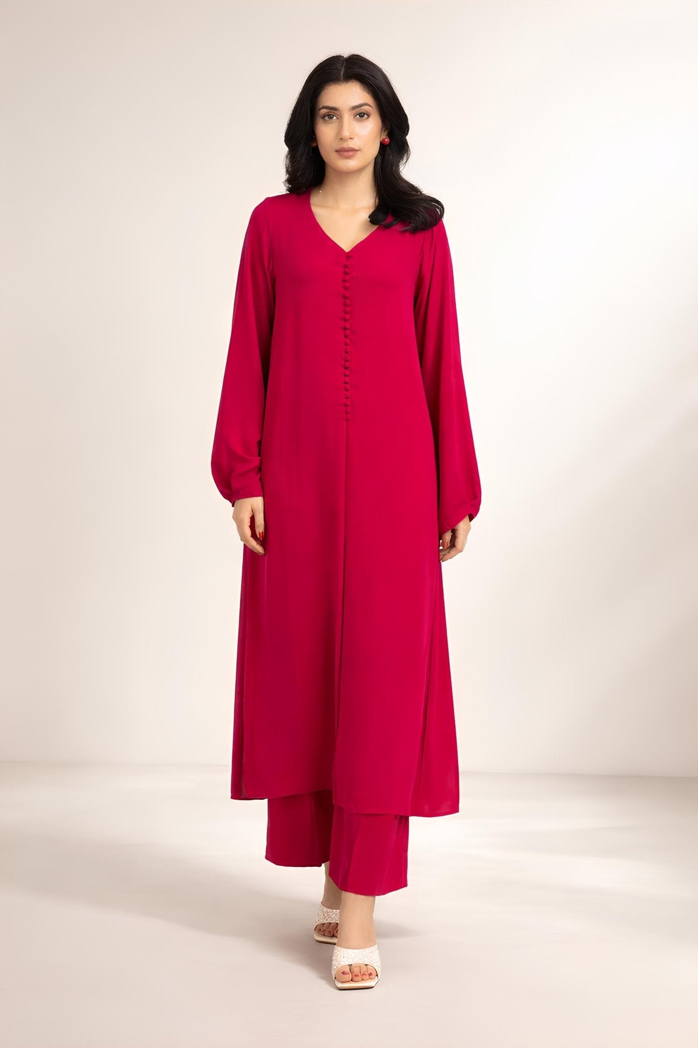 GEORGETTE CHIFFON SET embroidered kurta in XS – Subahstore South Asian fashion